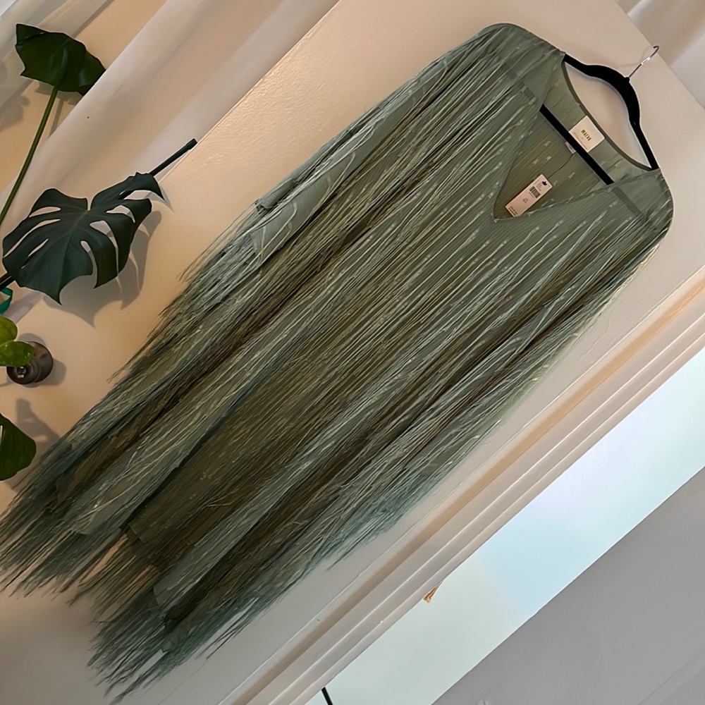 Anthropologie fringe kaftan